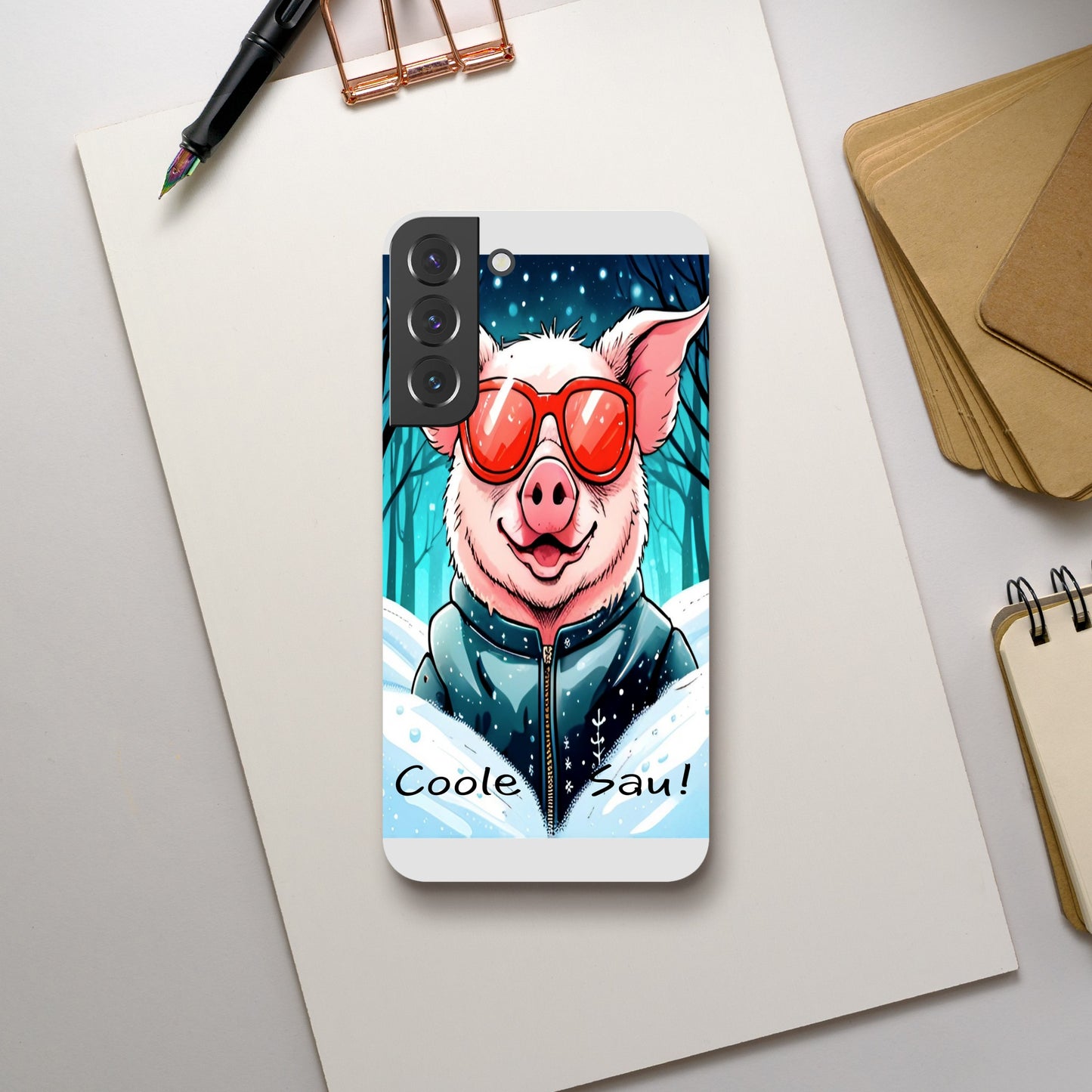 Cool Pig (Red Glasses) - Mobile Phone Cases