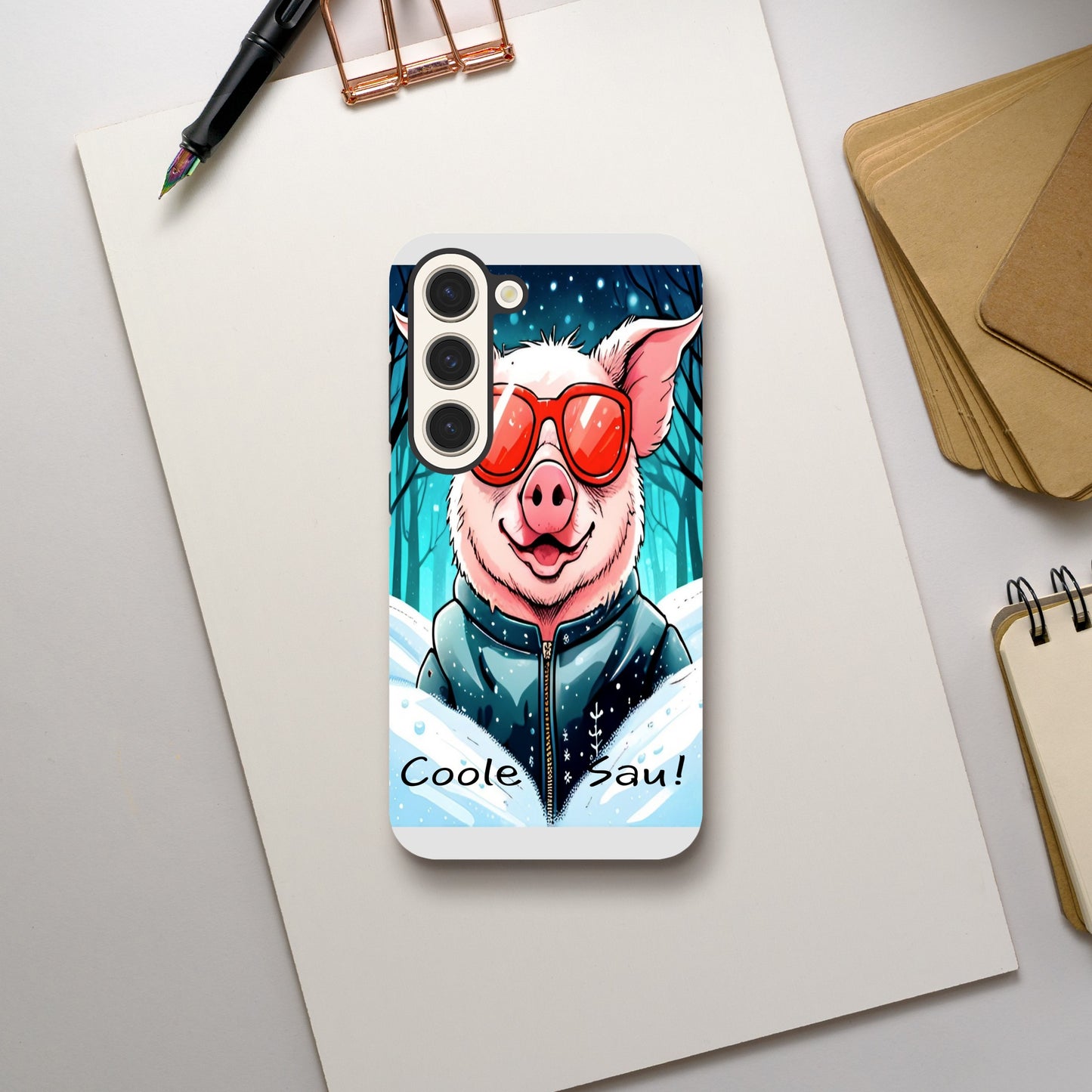 Cool Pig (Red Glasses) - Mobile Phone Cases