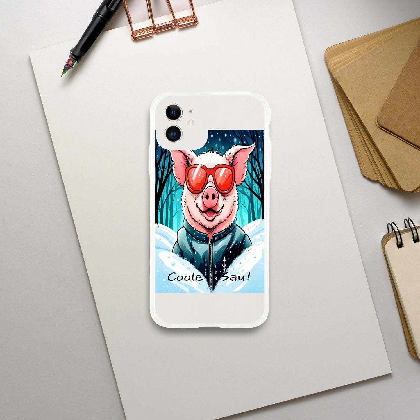 Cool Pig (Red Glasses) - Mobile Phone Cases