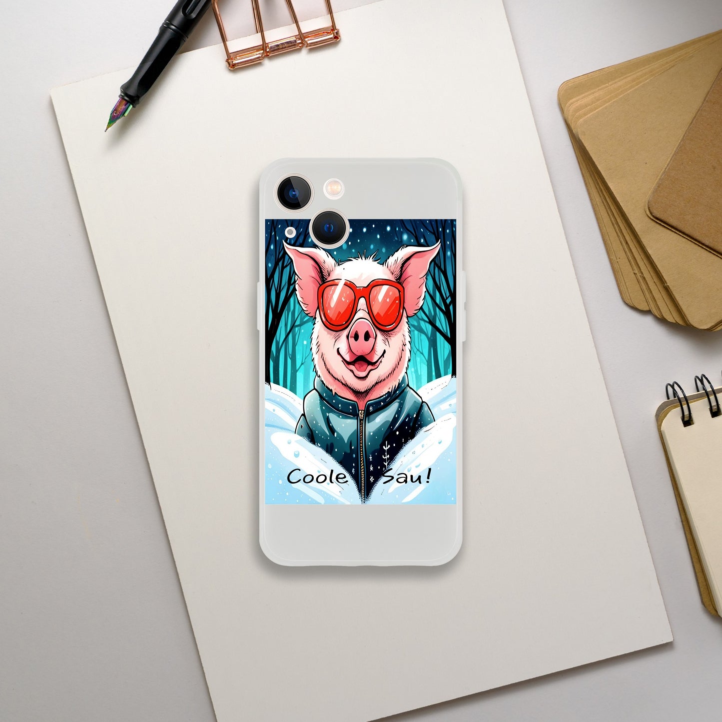 Cool Pig (Red Glasses) - Mobile Phone Cases