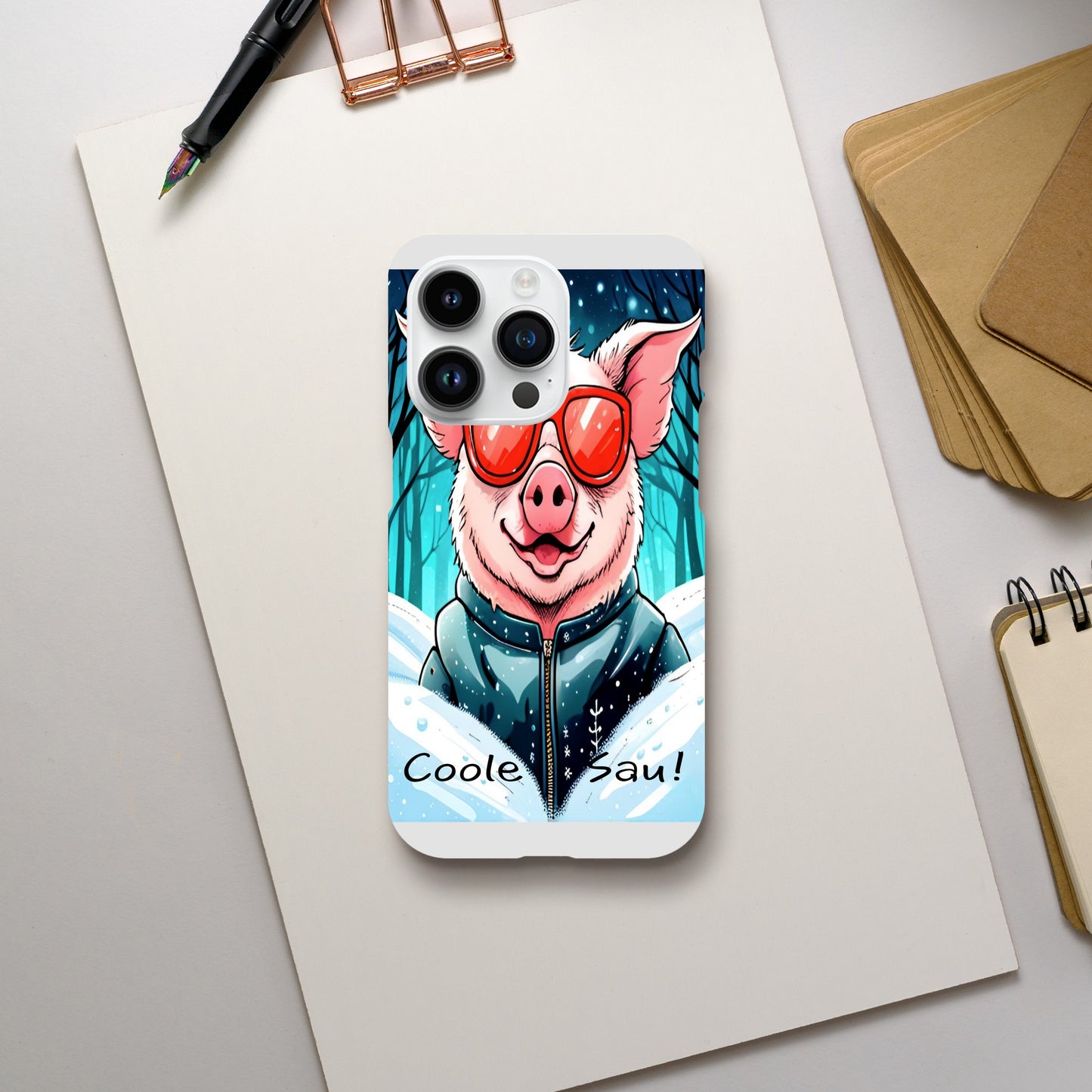 Cool Pig (Red Glasses) - Mobile Phone Cases