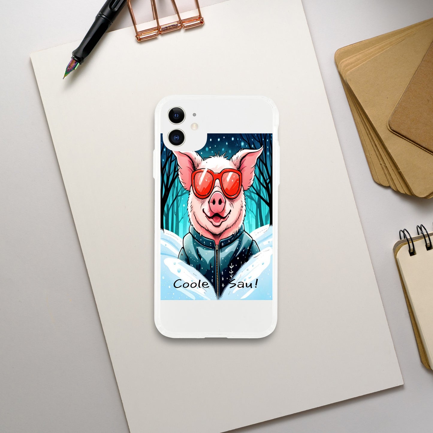 Cool Pig (Red Glasses) - Mobile Phone Cases
