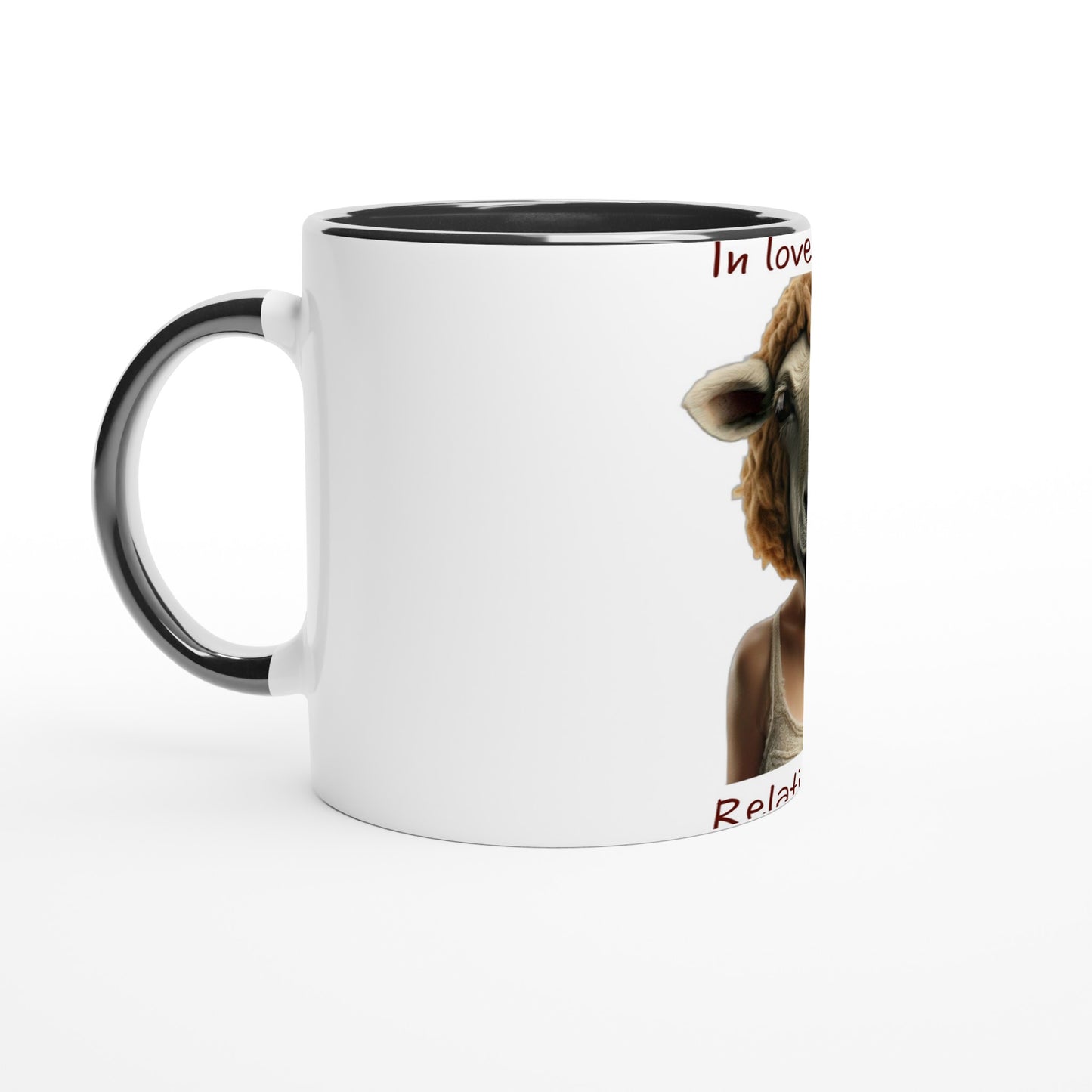 In love with my relationsheep - water bottle & cups