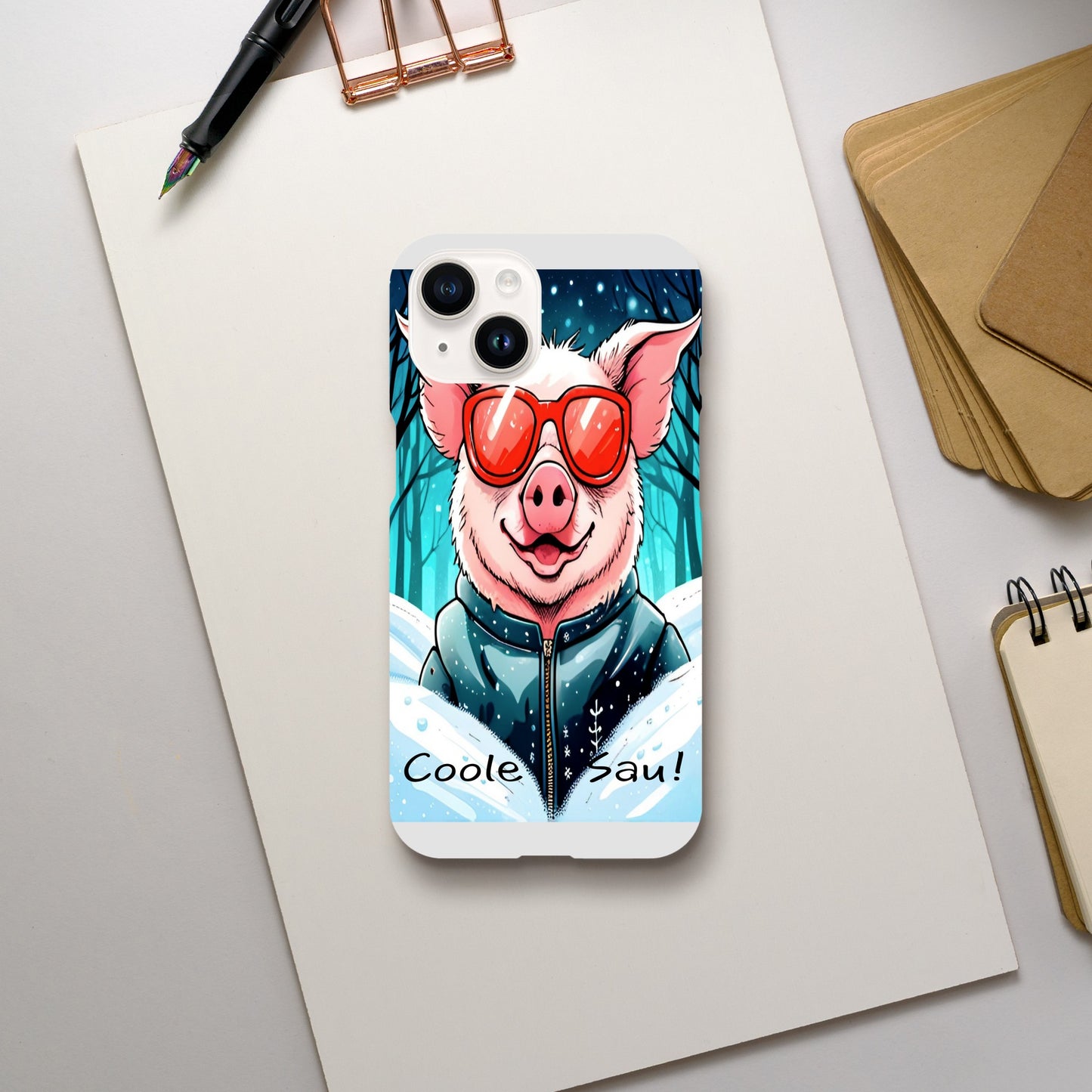 Cool Pig (Red Glasses) - Mobile Phone Cases