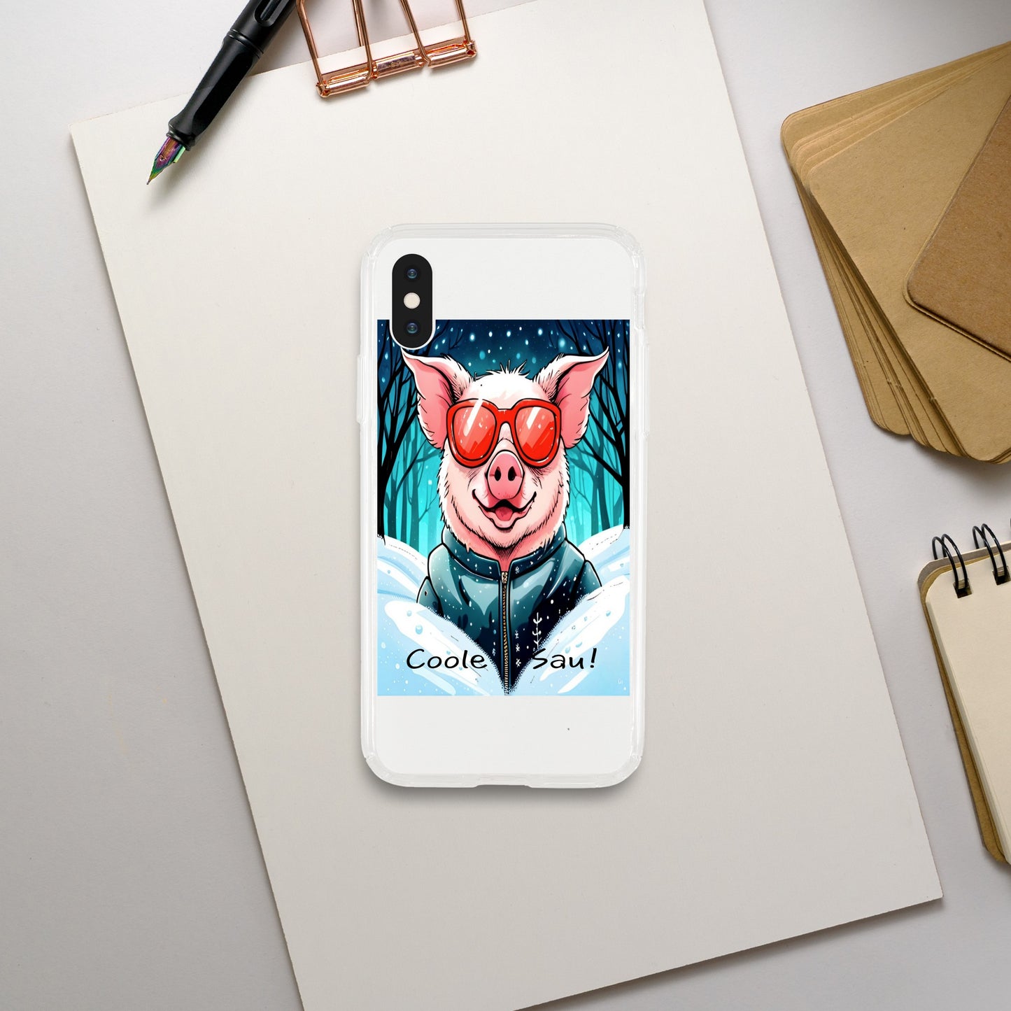 Cool Pig (Red Glasses) - Mobile Phone Cases