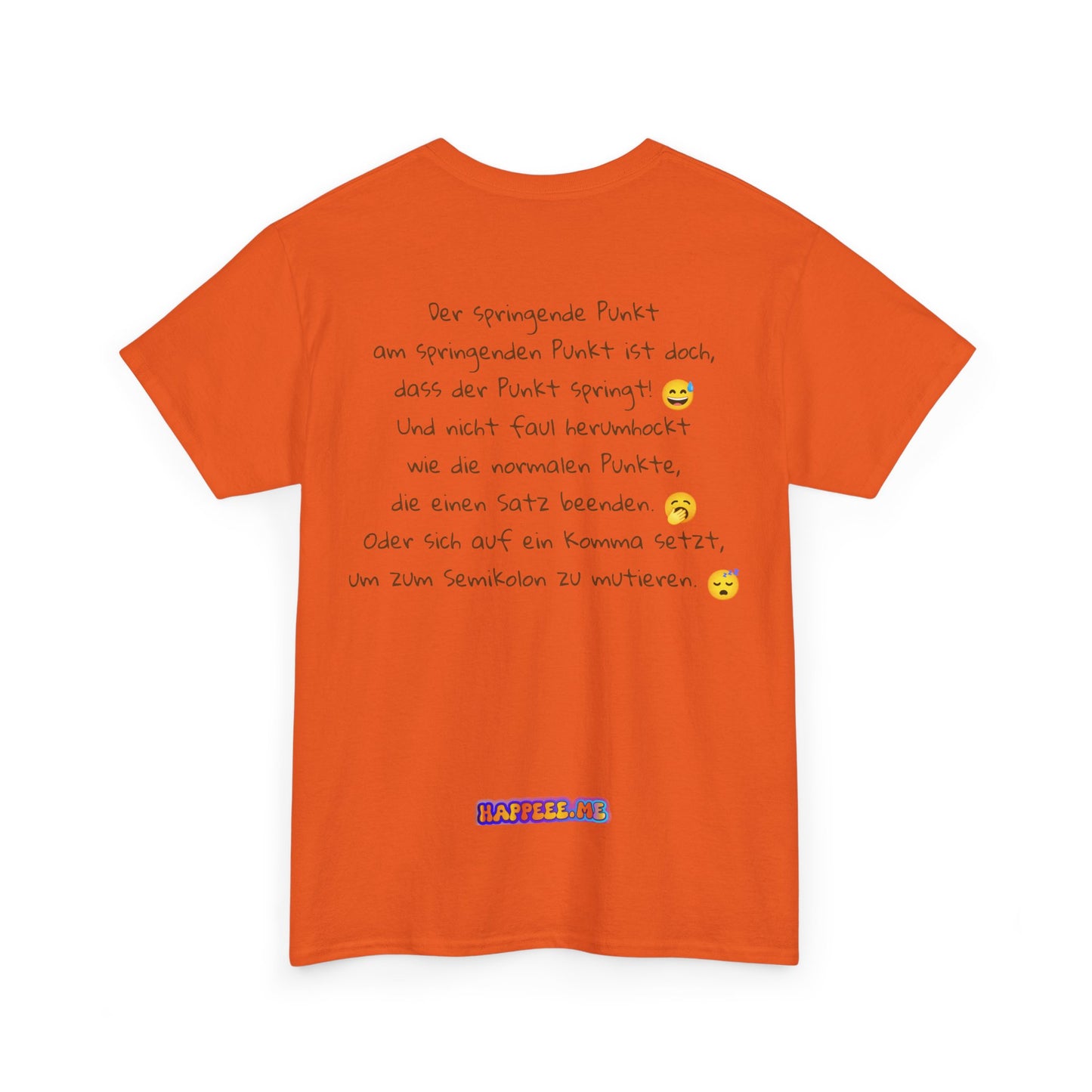 Springende Punkt (orange) - T-Shirt