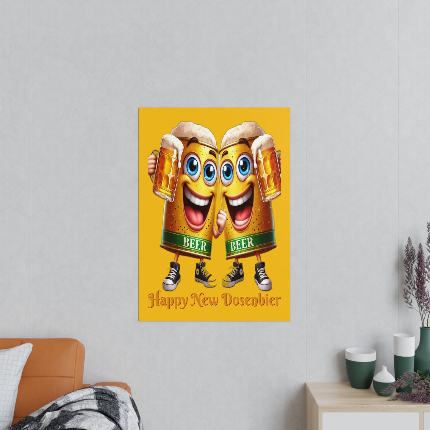 Happy New (Dosen-) Bier - Poster