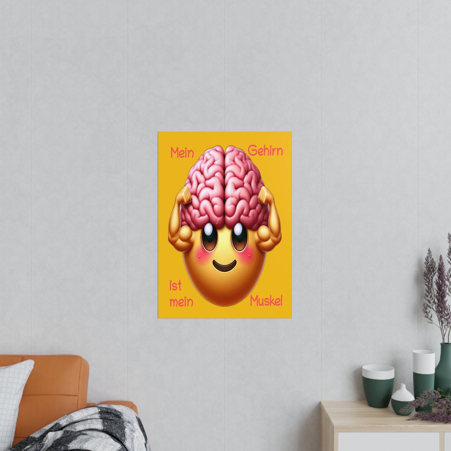 Gehirn = Muskel - Portrait Poster