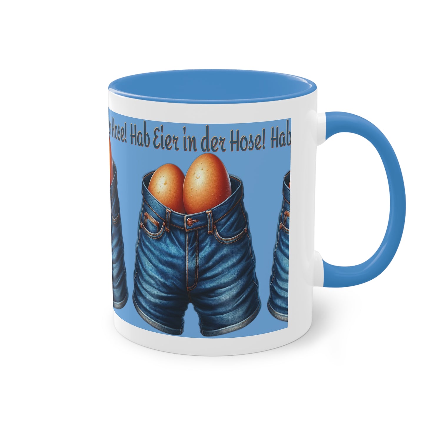 Eier in Hose - Tasse