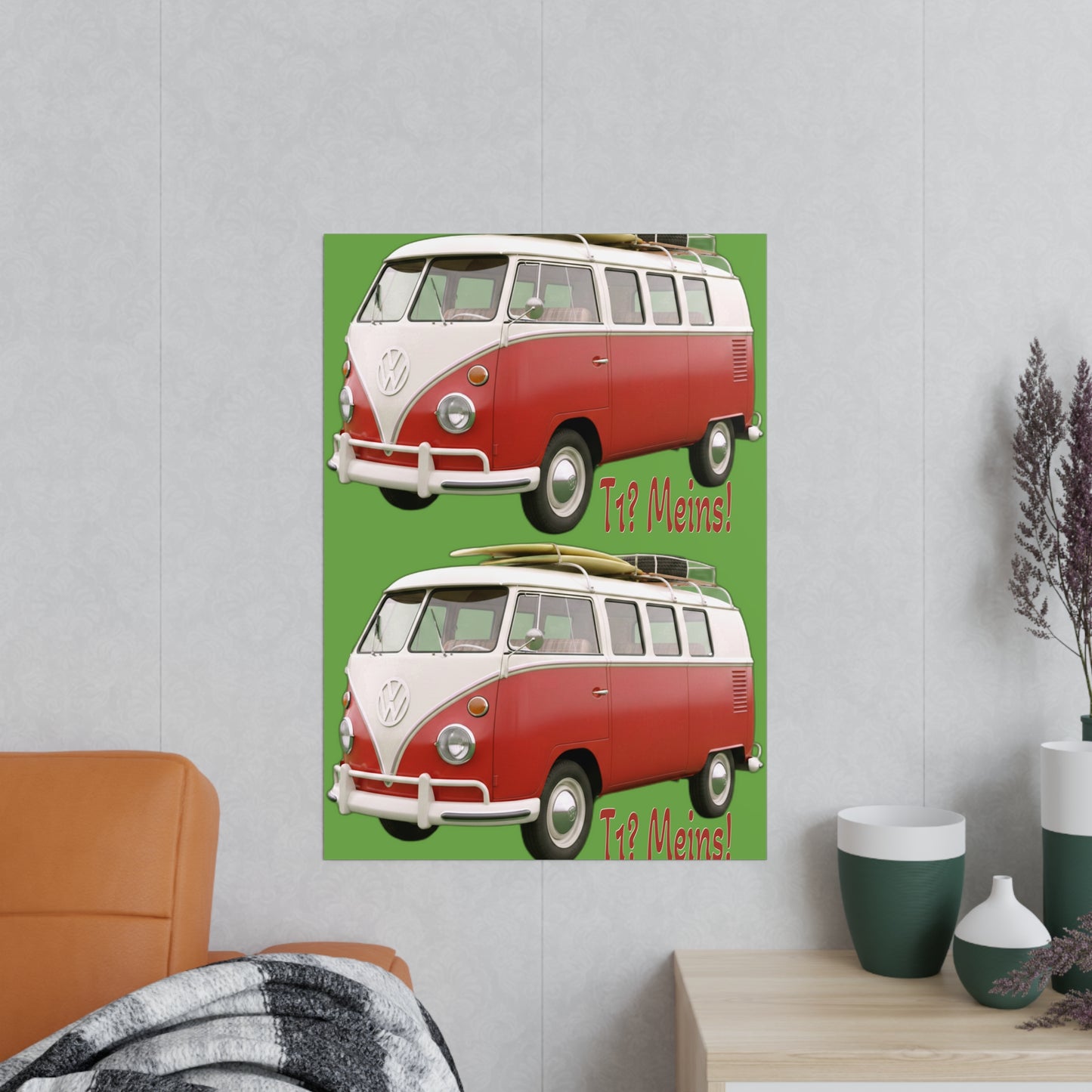 VW Bulli T1 rot - Poster