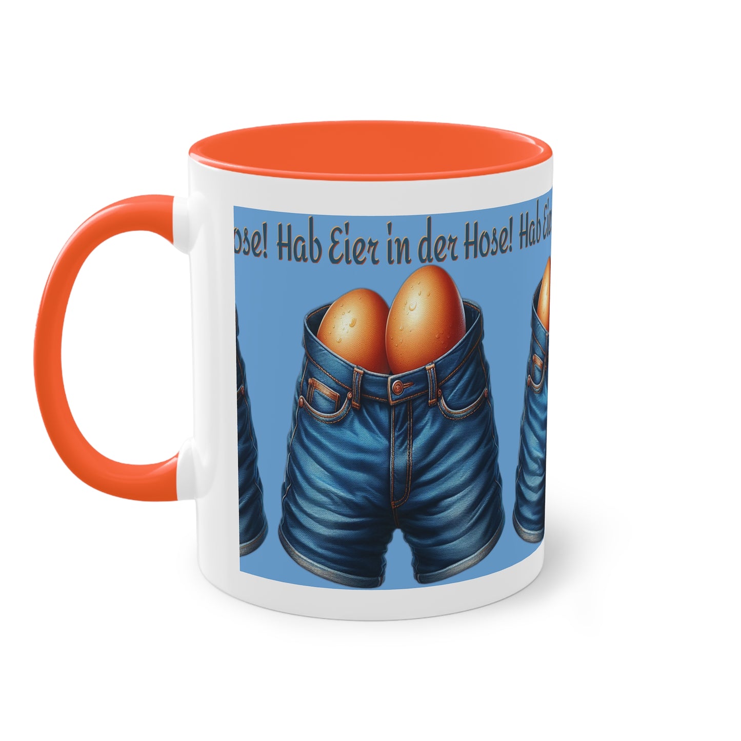 Eier in Hose - Tasse