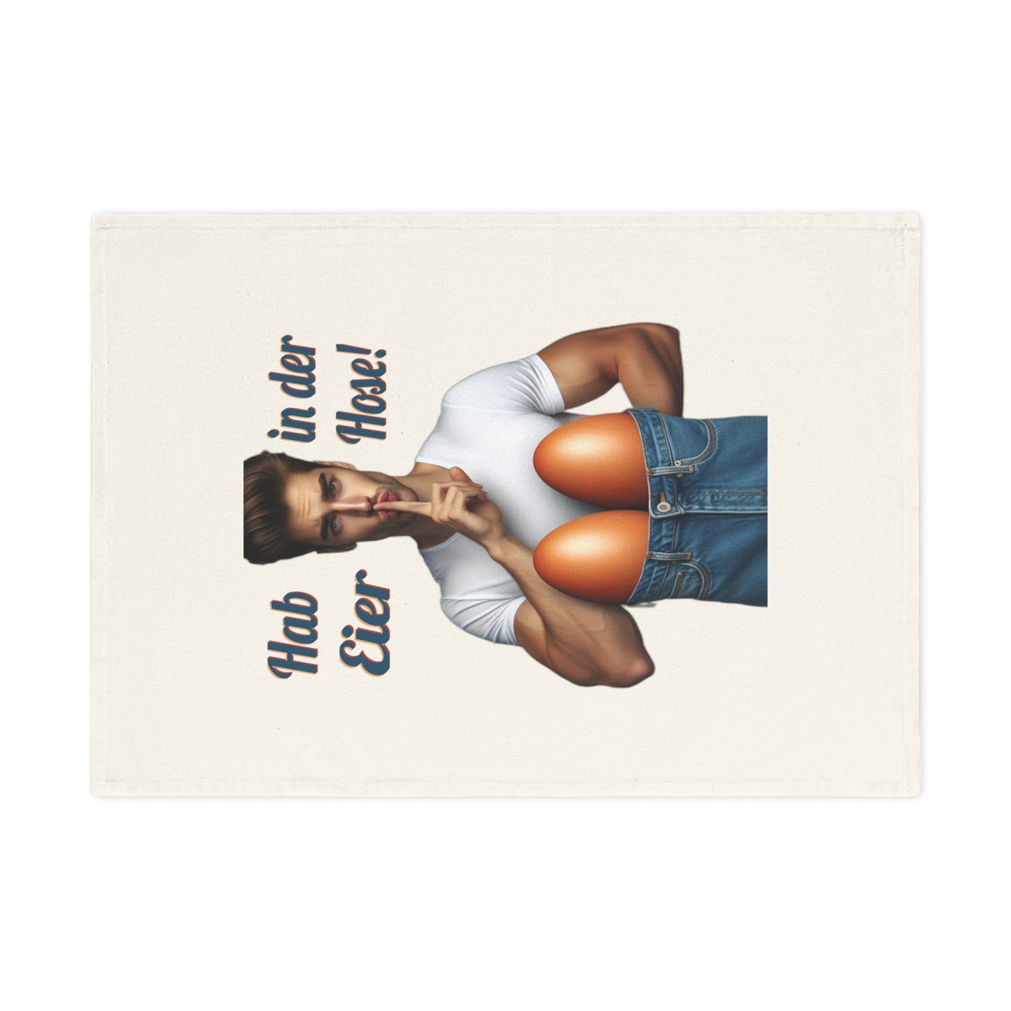 Eier Hose Mann - Geschirrtuch