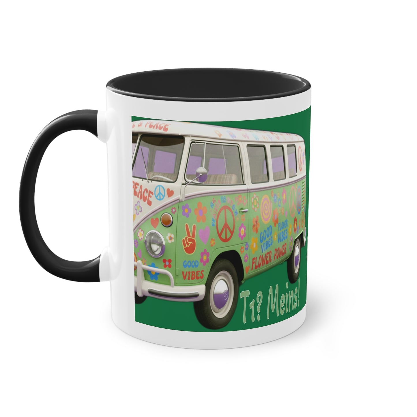 VW Bulli T1 grün - Tasse