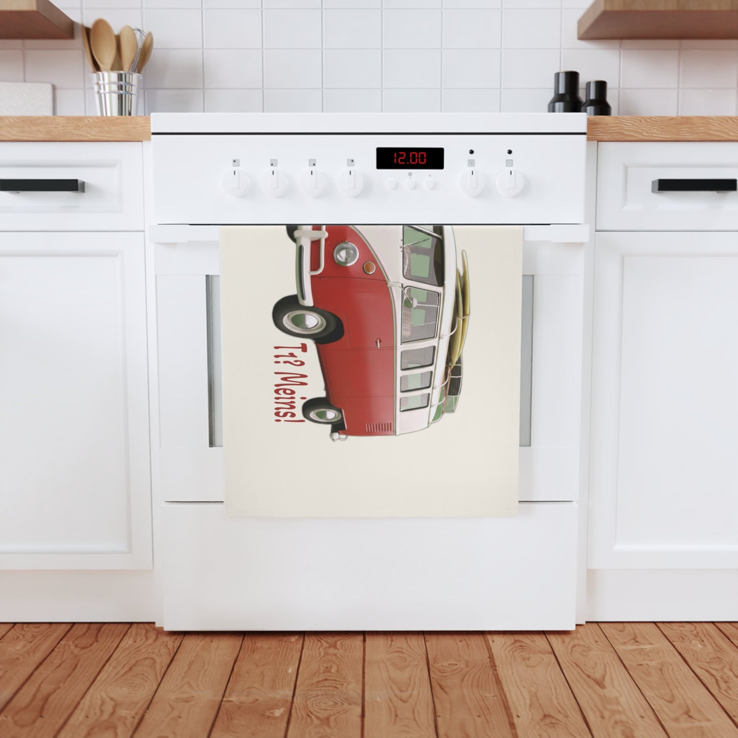 VW Bulli T1 rot - Geschirrtuch