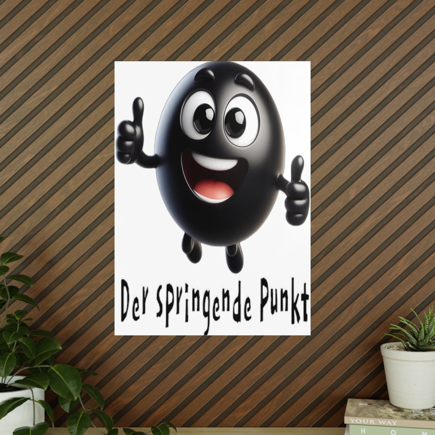 Der springende Punkt (schwarz) - Portrait Poster