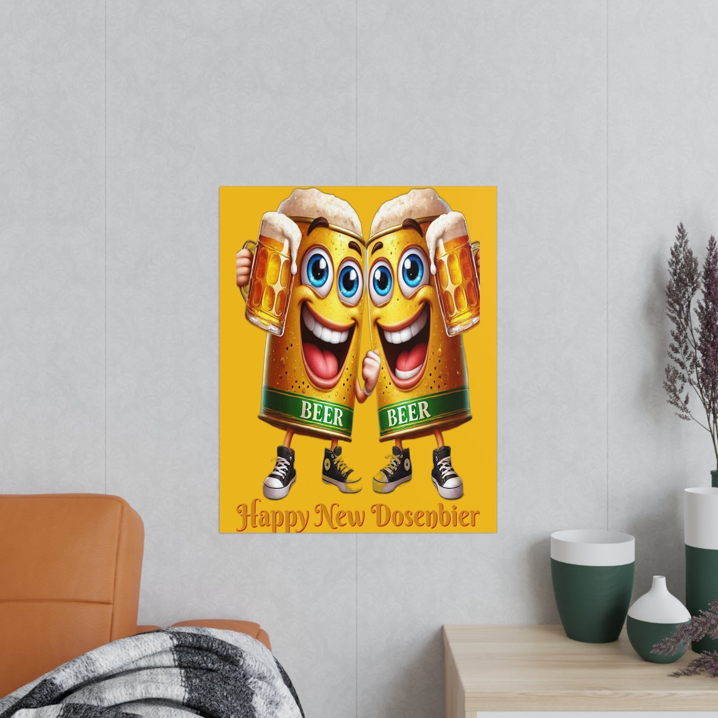 Happy New (Dosen-) Bier - Poster