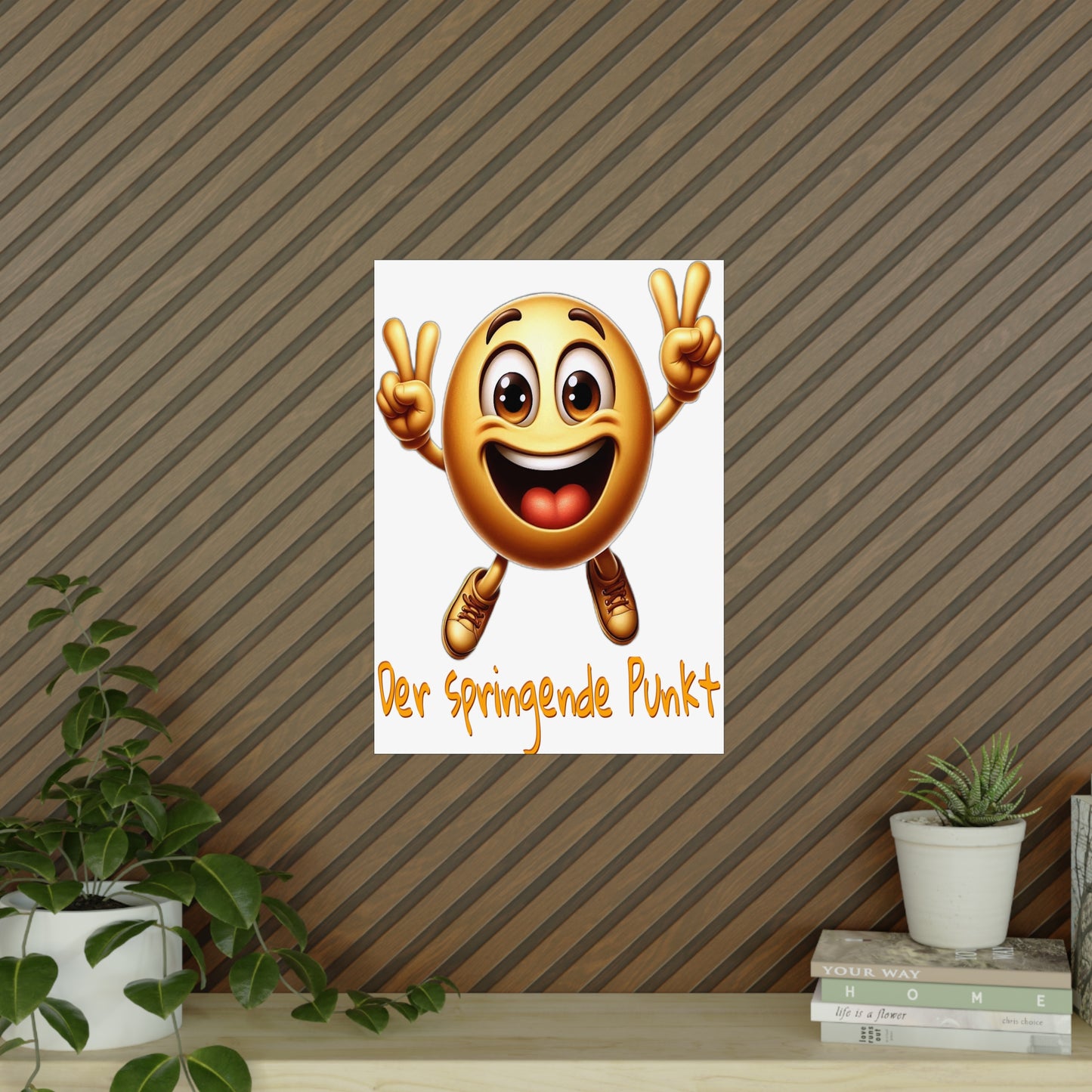 Springende Punkt (orange) - Poster