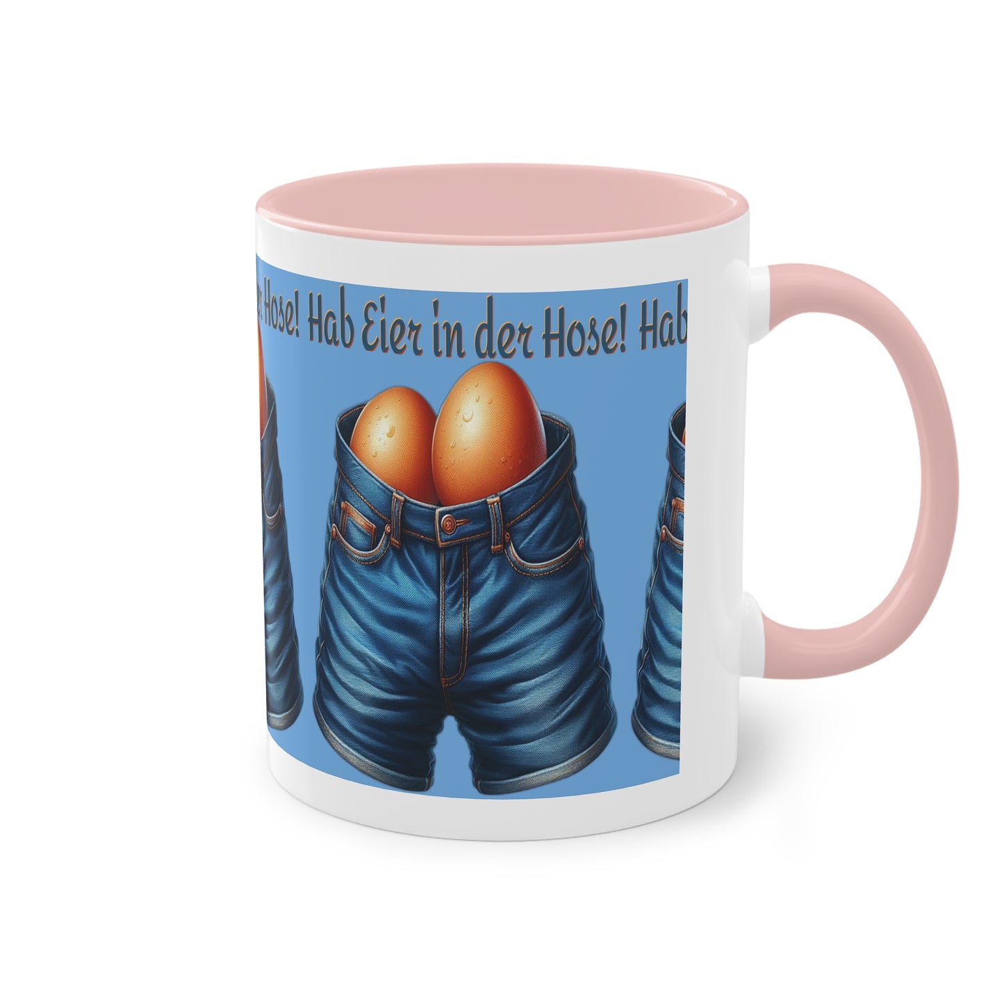 Eier in Hose - Tasse