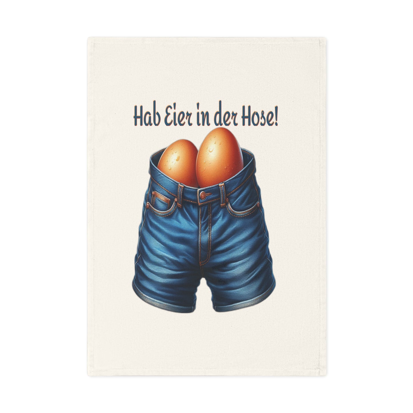 Eier in Hose - Geschirrtuch