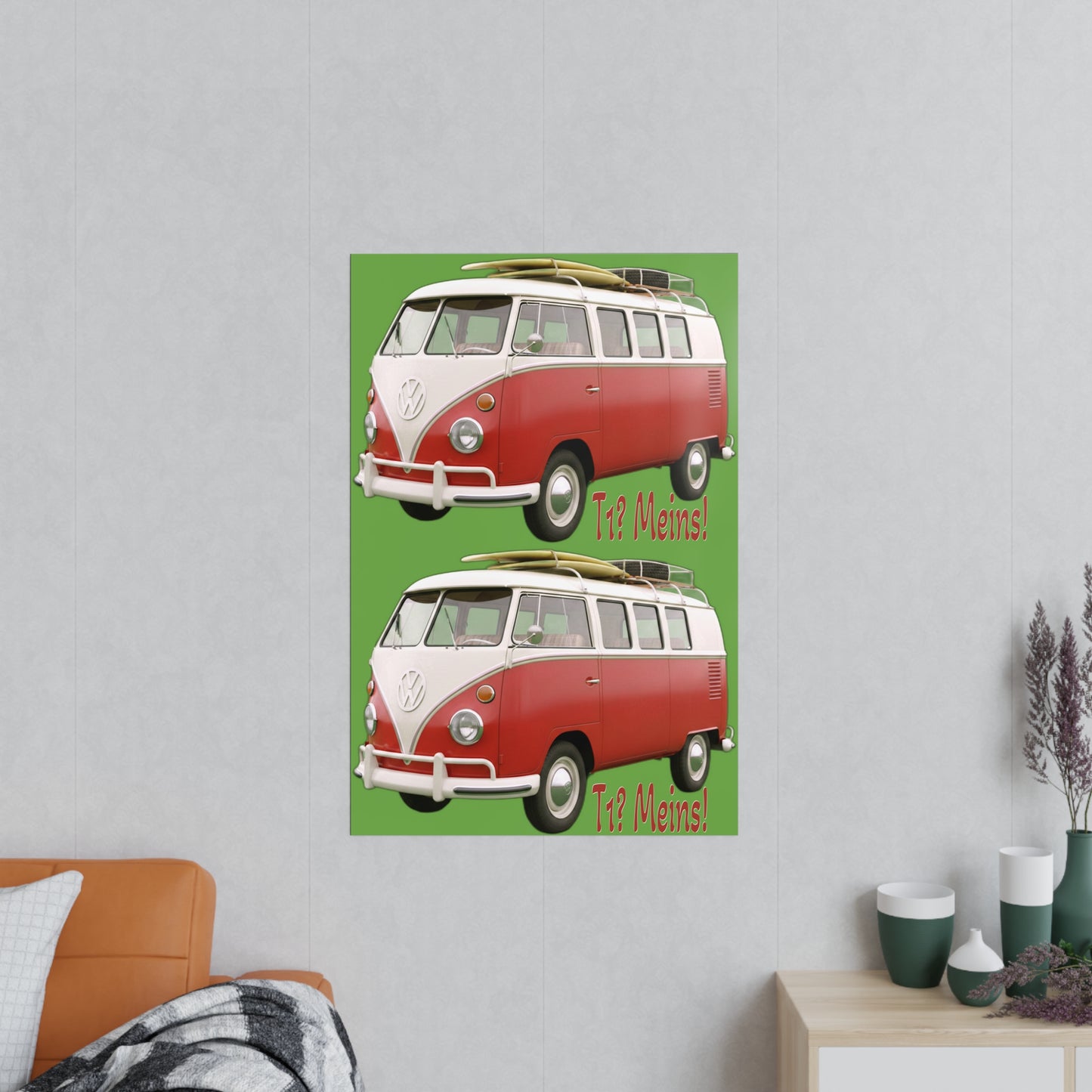 VW Bulli T1 rot - Poster