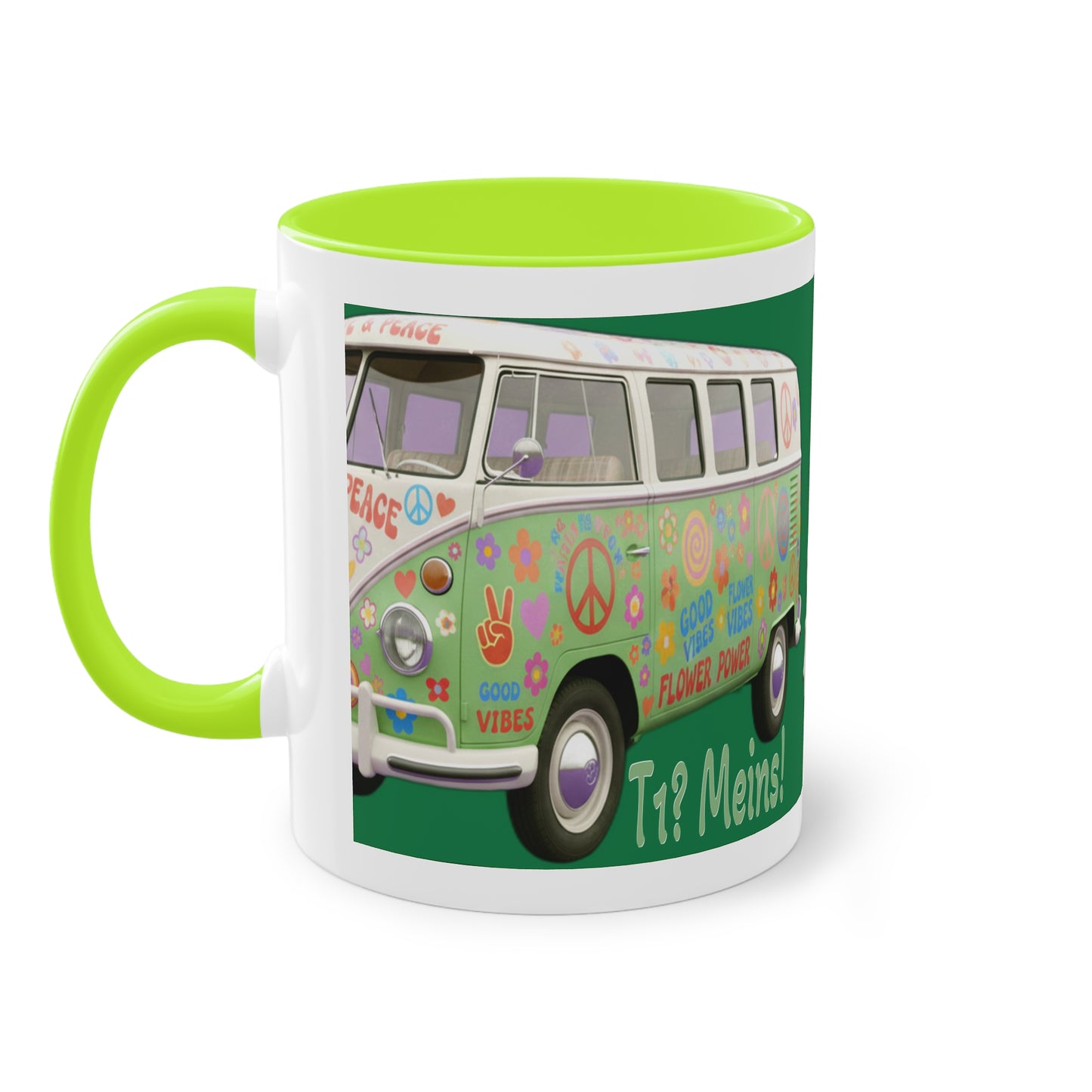 VW Bulli T1 grün - Tasse