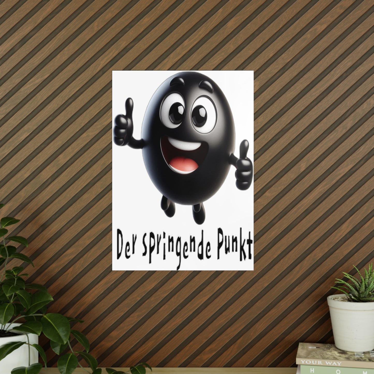 Der springende Punkt (schwarz) - Portrait Poster