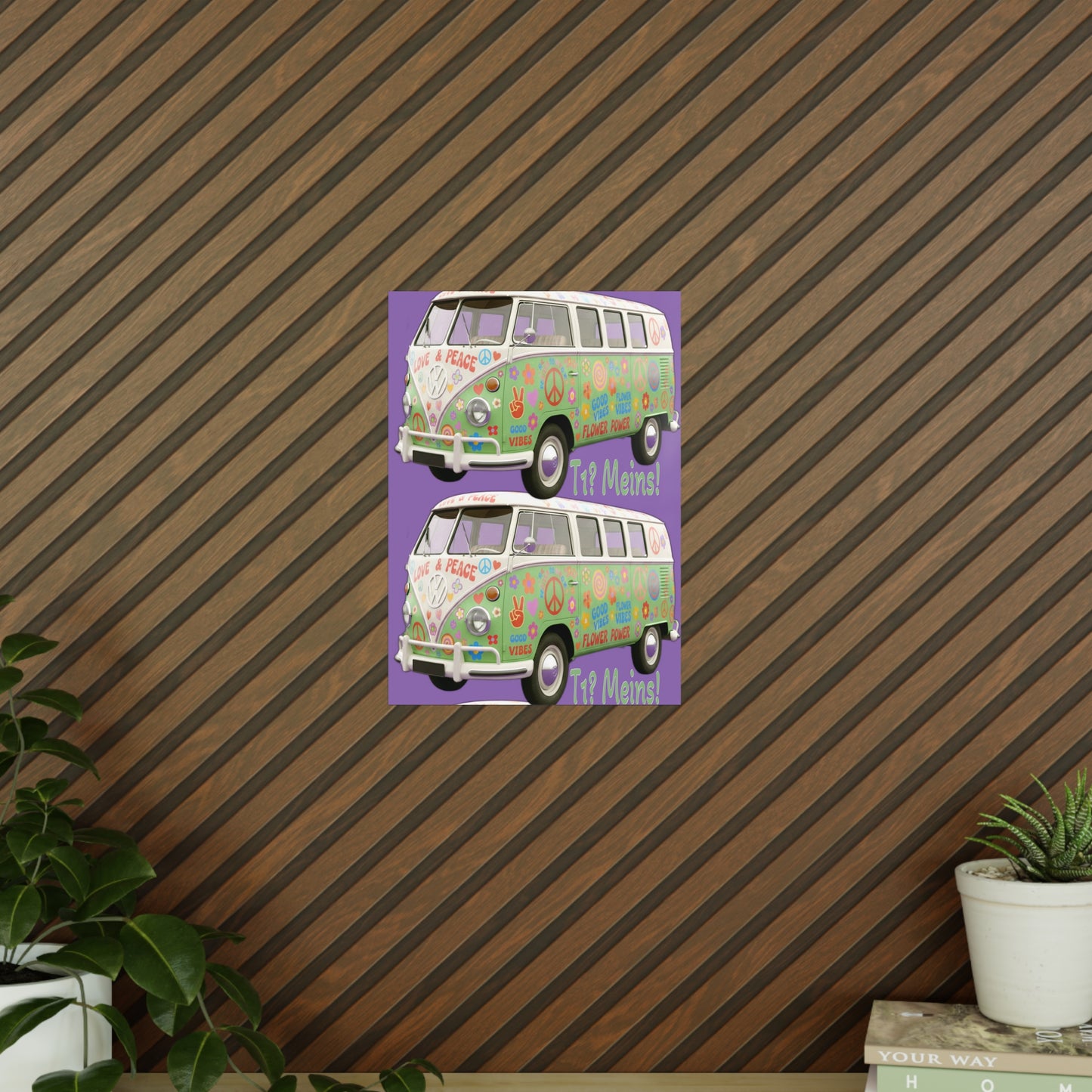 VW Bulli T1 grün - Poster