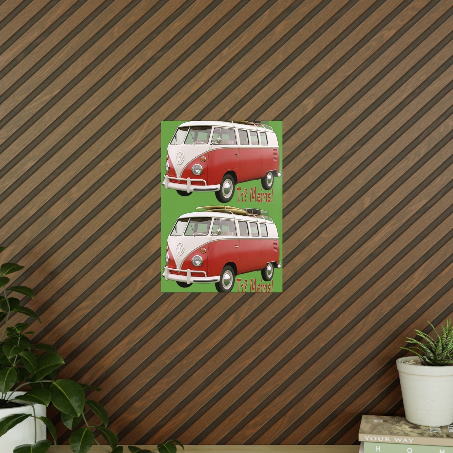 VW Bulli T1 rot - Poster