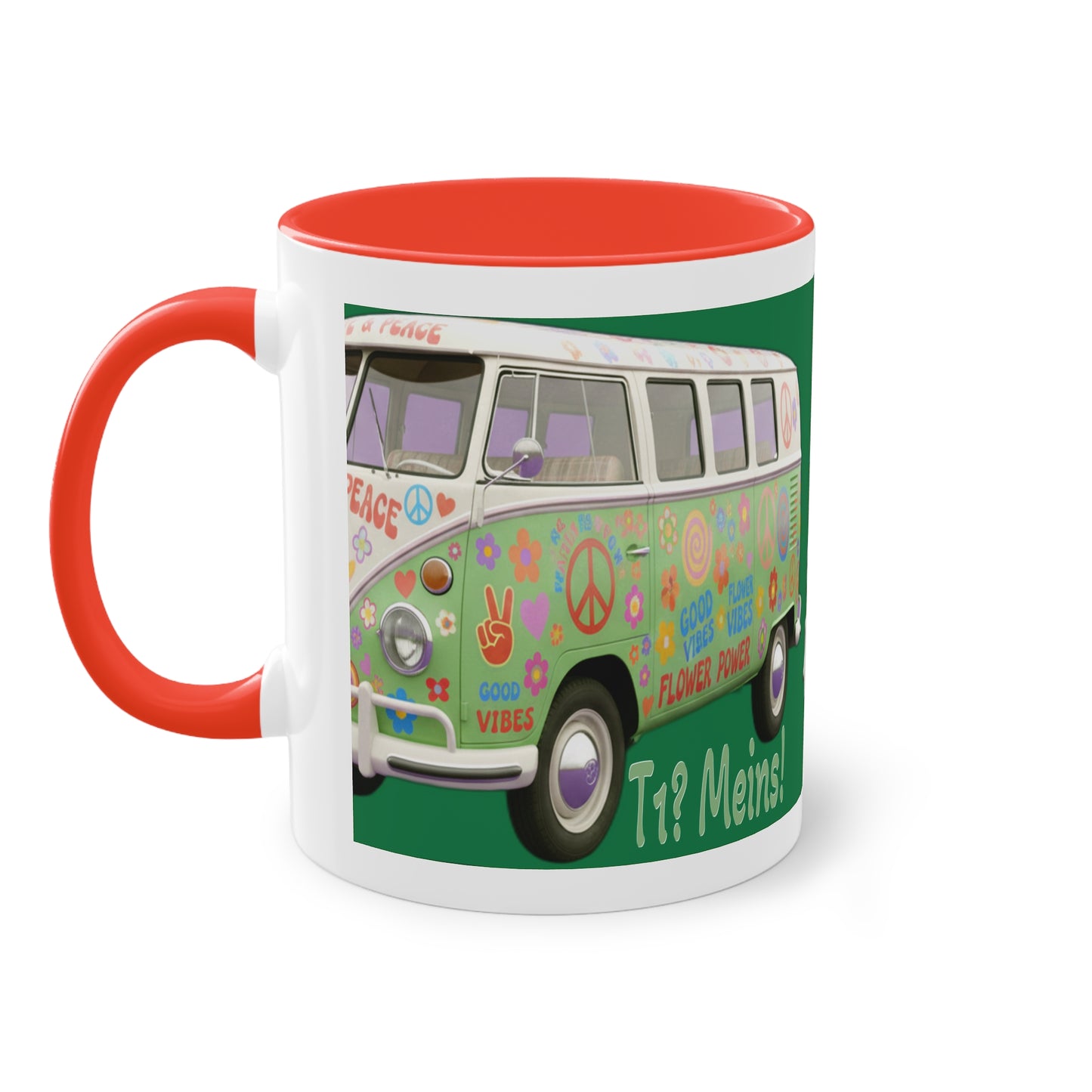 VW Bulli T1 grün - Tasse