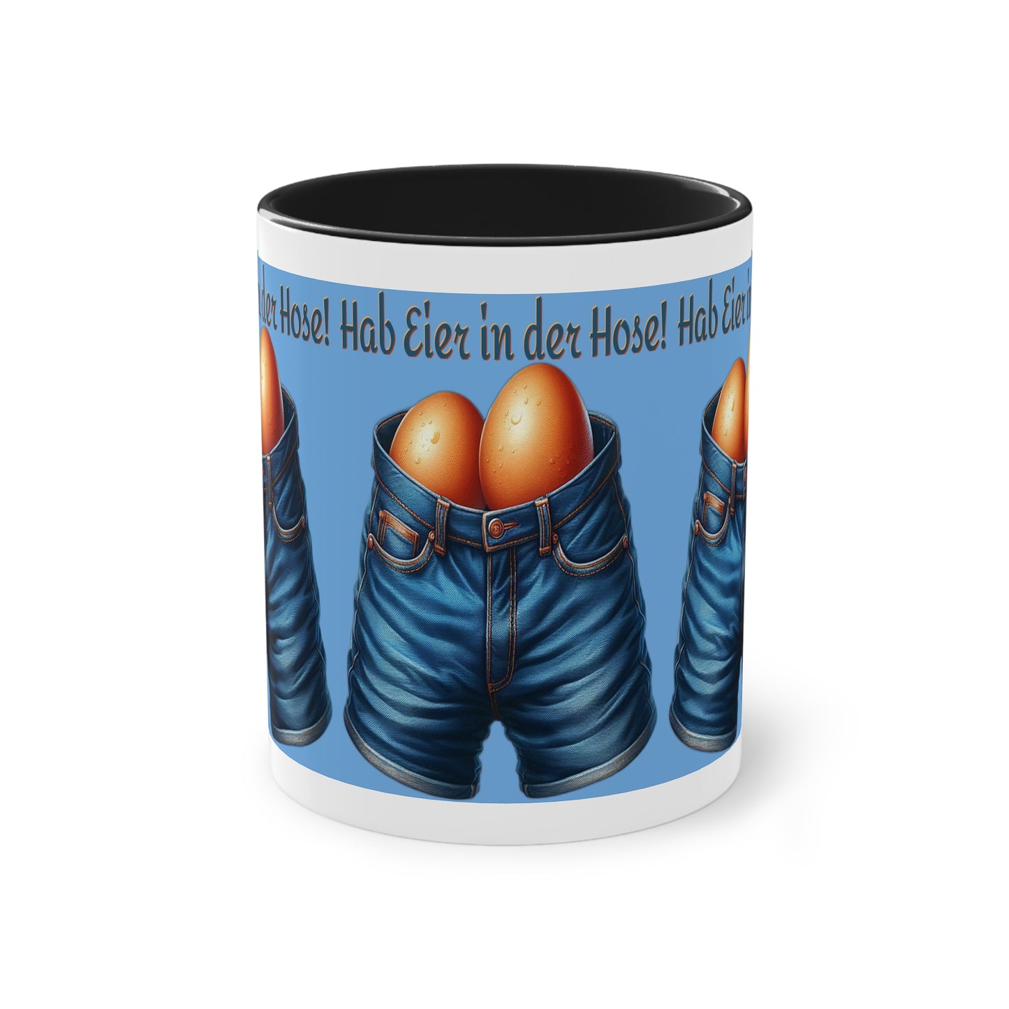 Eier in Hose - Tasse