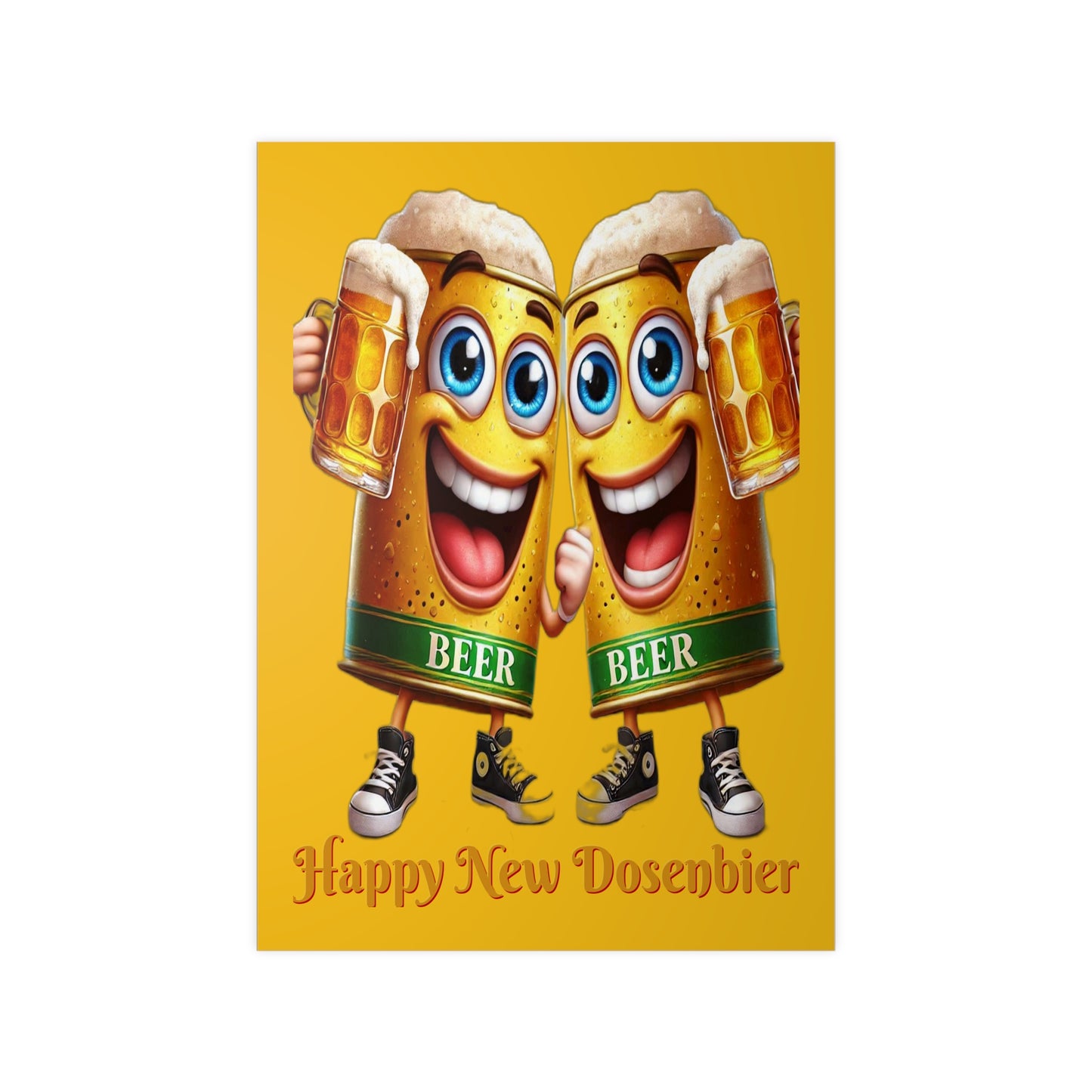 Happy New (Dosen-) Bier - Poster