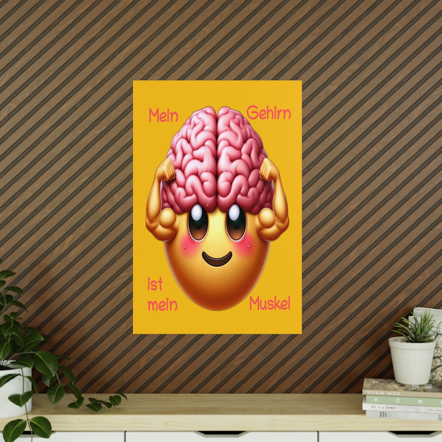 Gehirn = Muskel - Portrait Poster