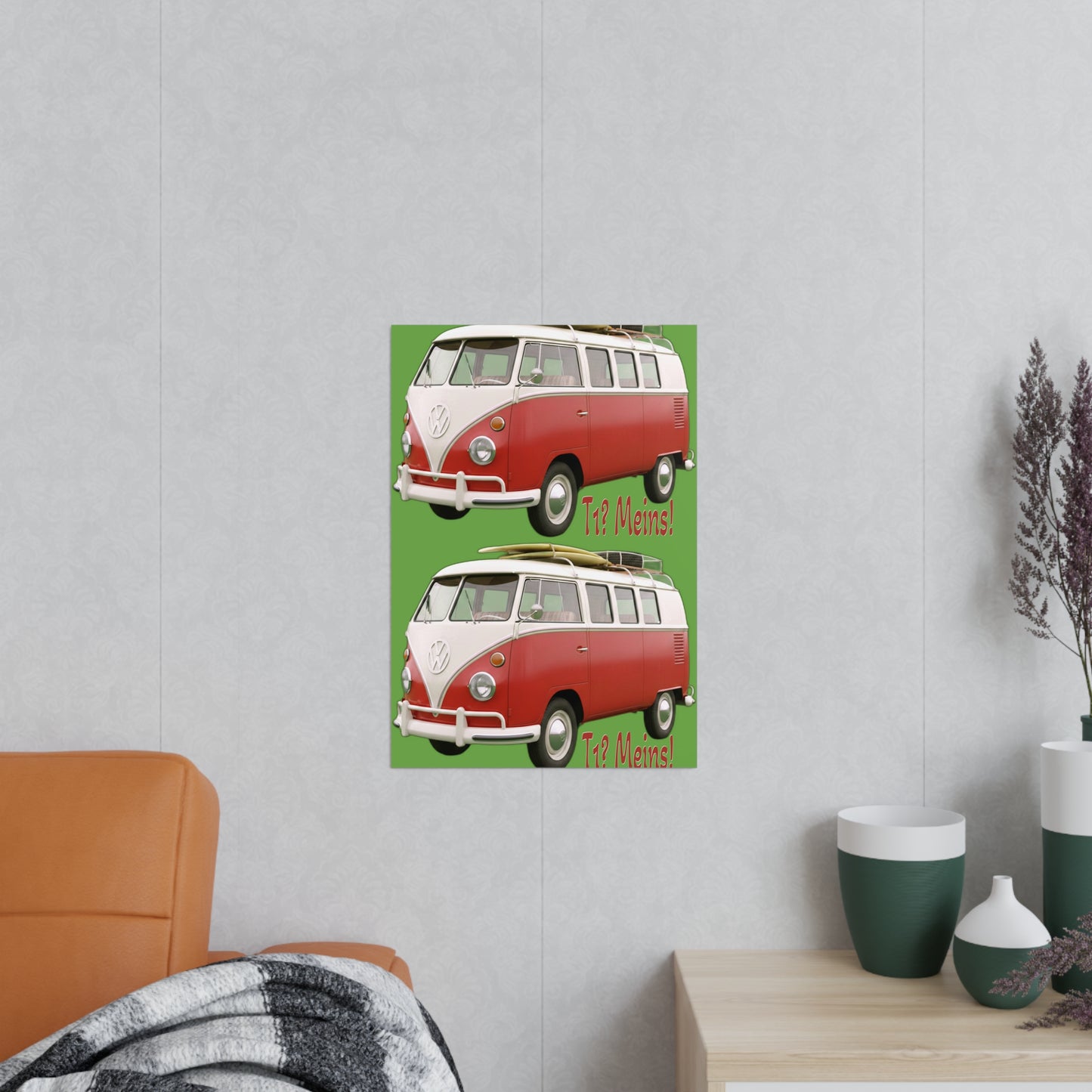 VW Bulli T1 rot - Poster