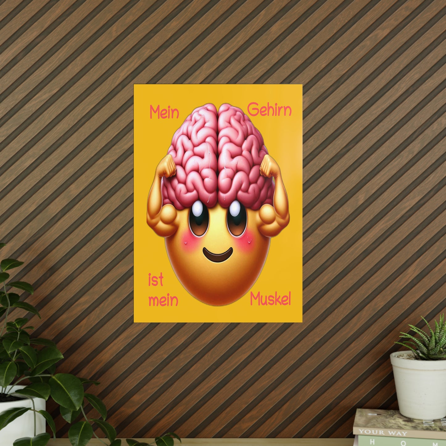 Gehirn = Muskel - Portrait Poster