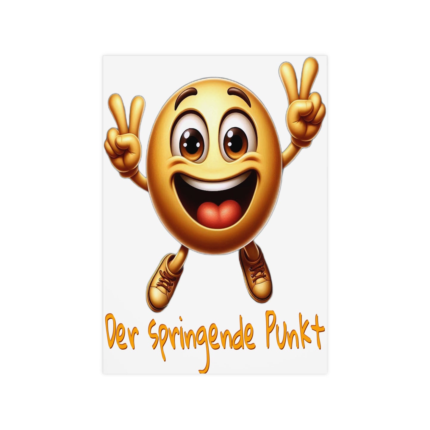 Springende Punkt (orange) - Poster