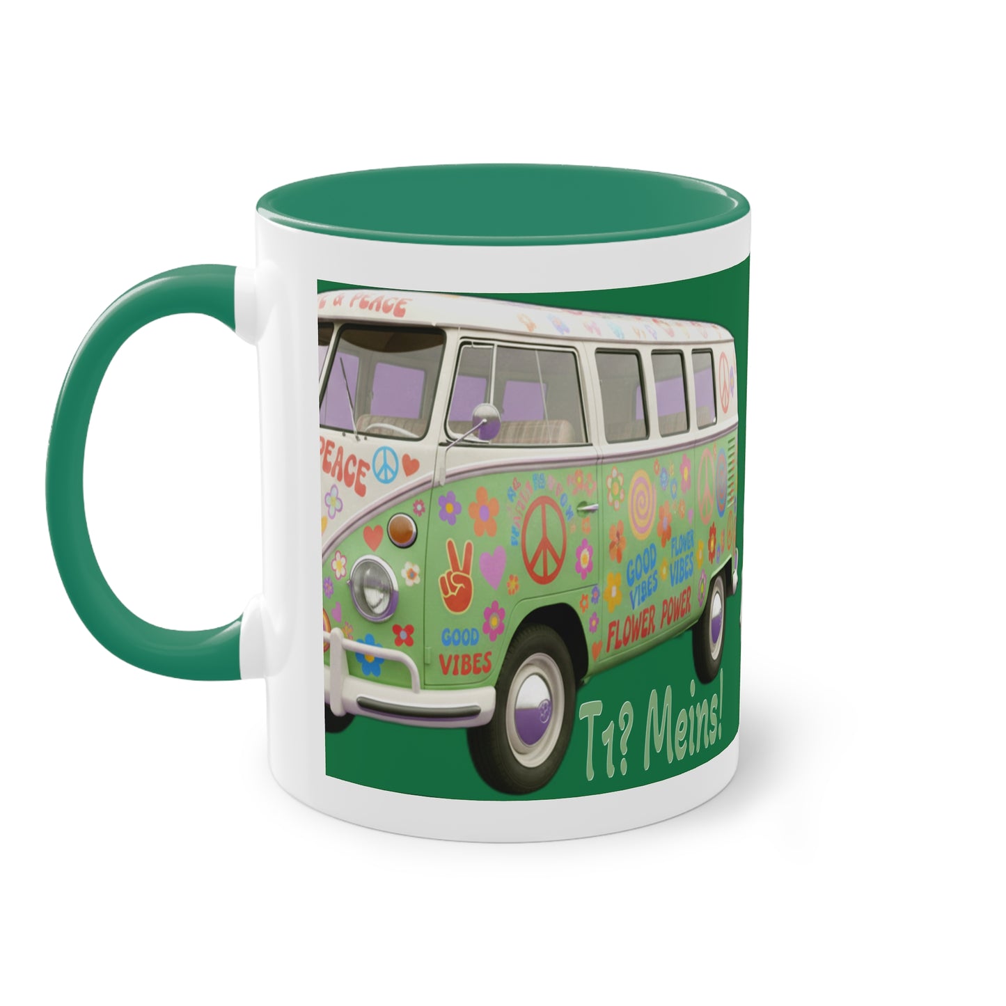 VW Bulli T1 grün - Tasse