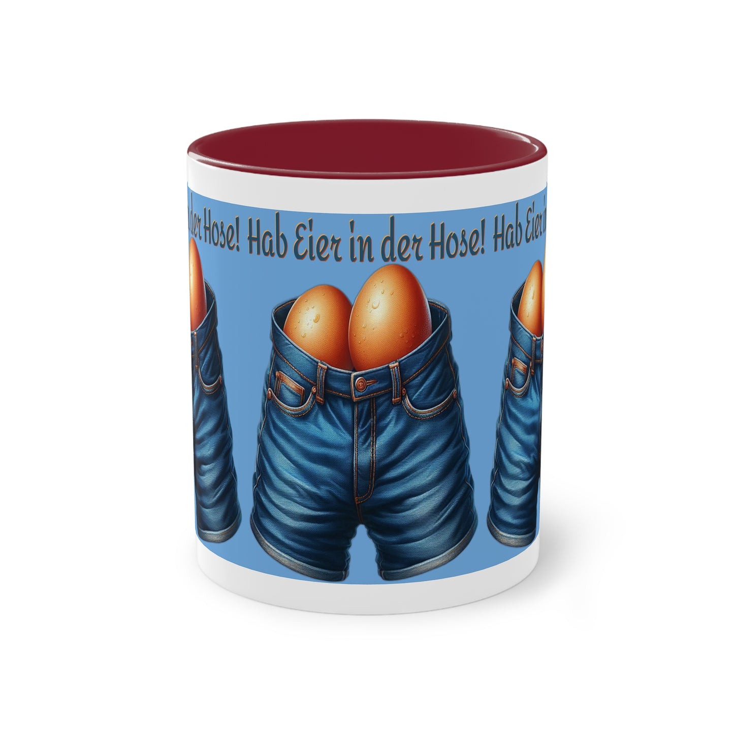 Eier in Hose - Tasse