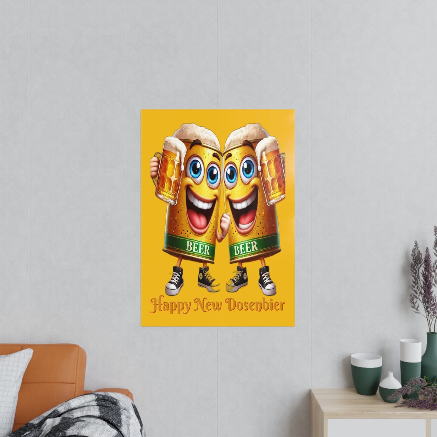 Happy New (Dosen-) Bier - Poster