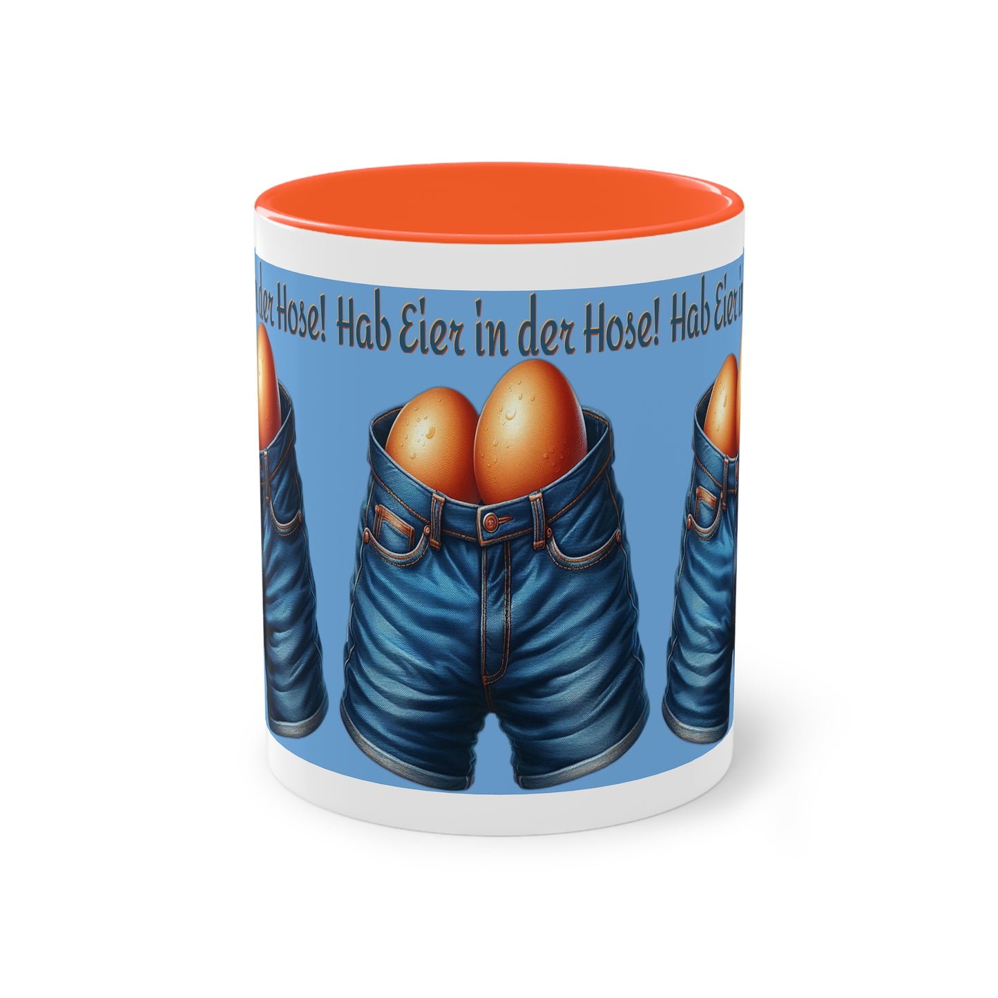 Eier in Hose - Tasse
