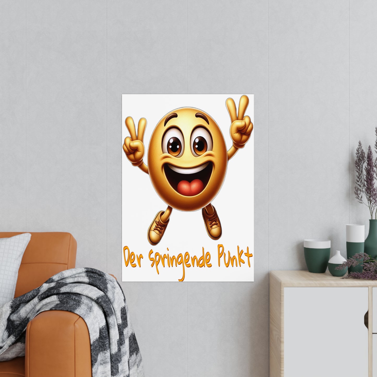 Springende Punkt (orange) - Poster