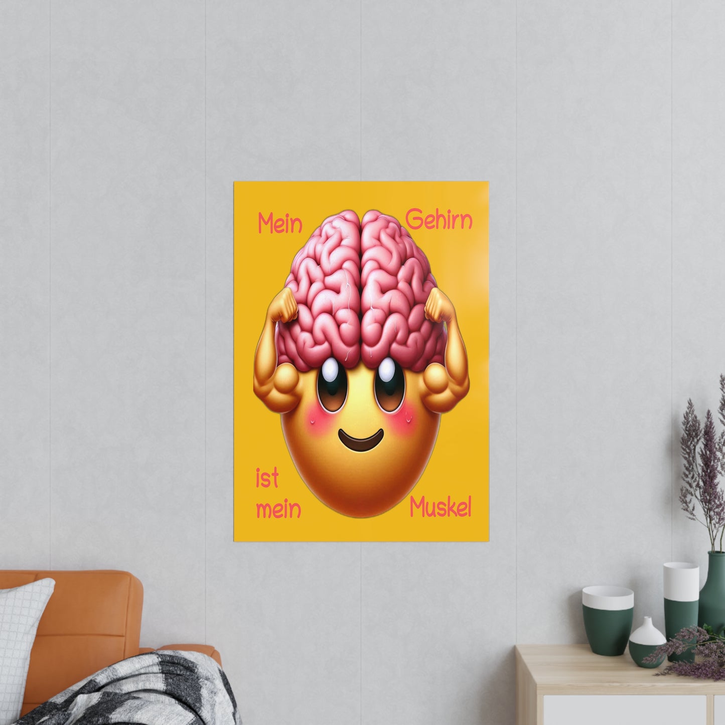 Gehirn = Muskel - Portrait Poster