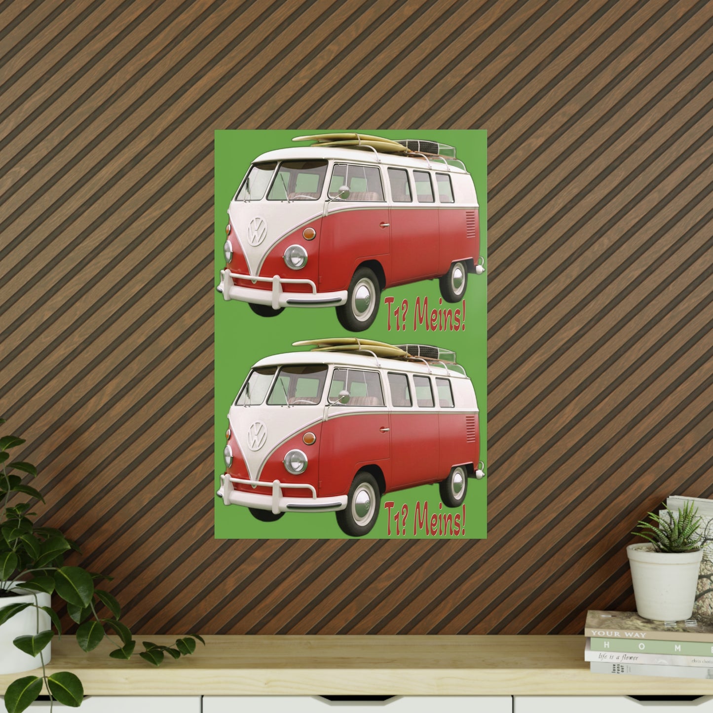 VW Bulli T1 rot - Poster