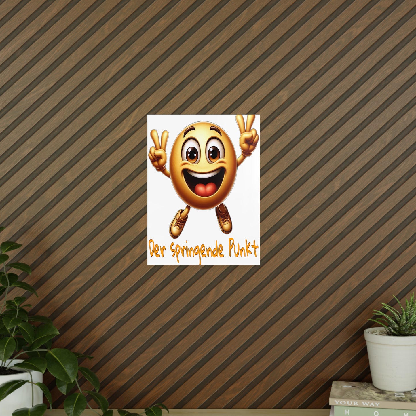 Der springende Punkt (orange) - Portrait Poster