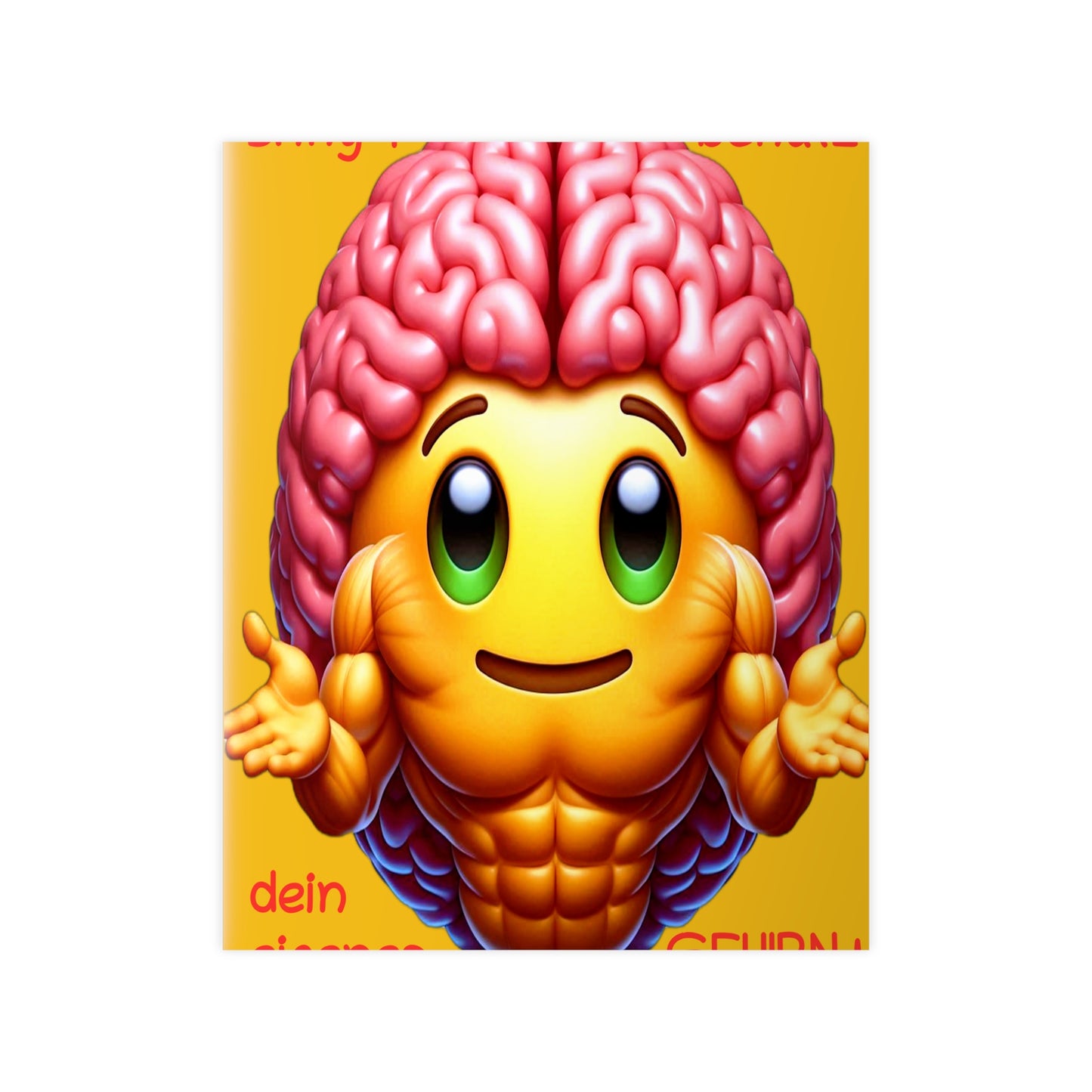 Bring+Benutz dein Gehirn! - Portrait Poster