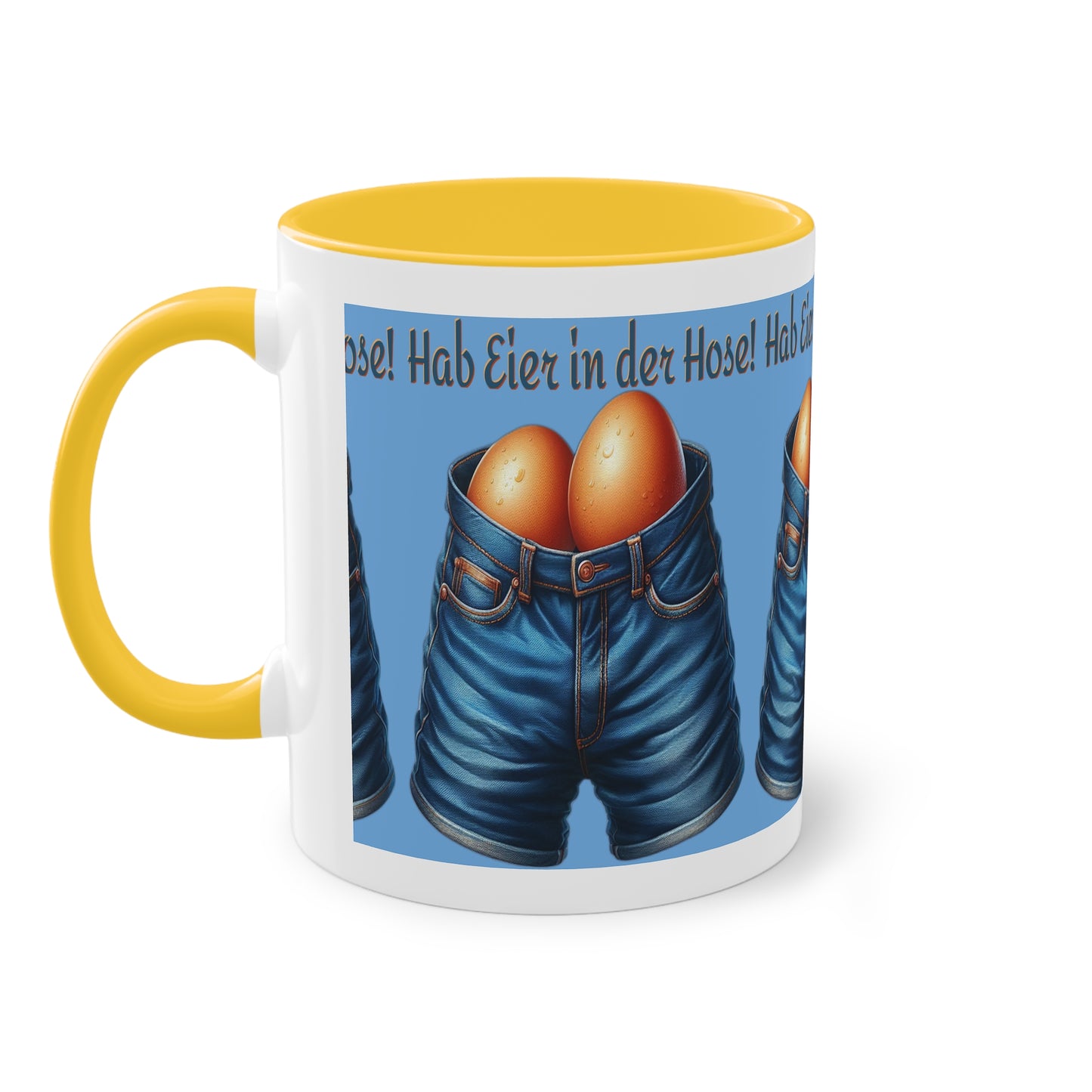 Eier in Hose - Tasse