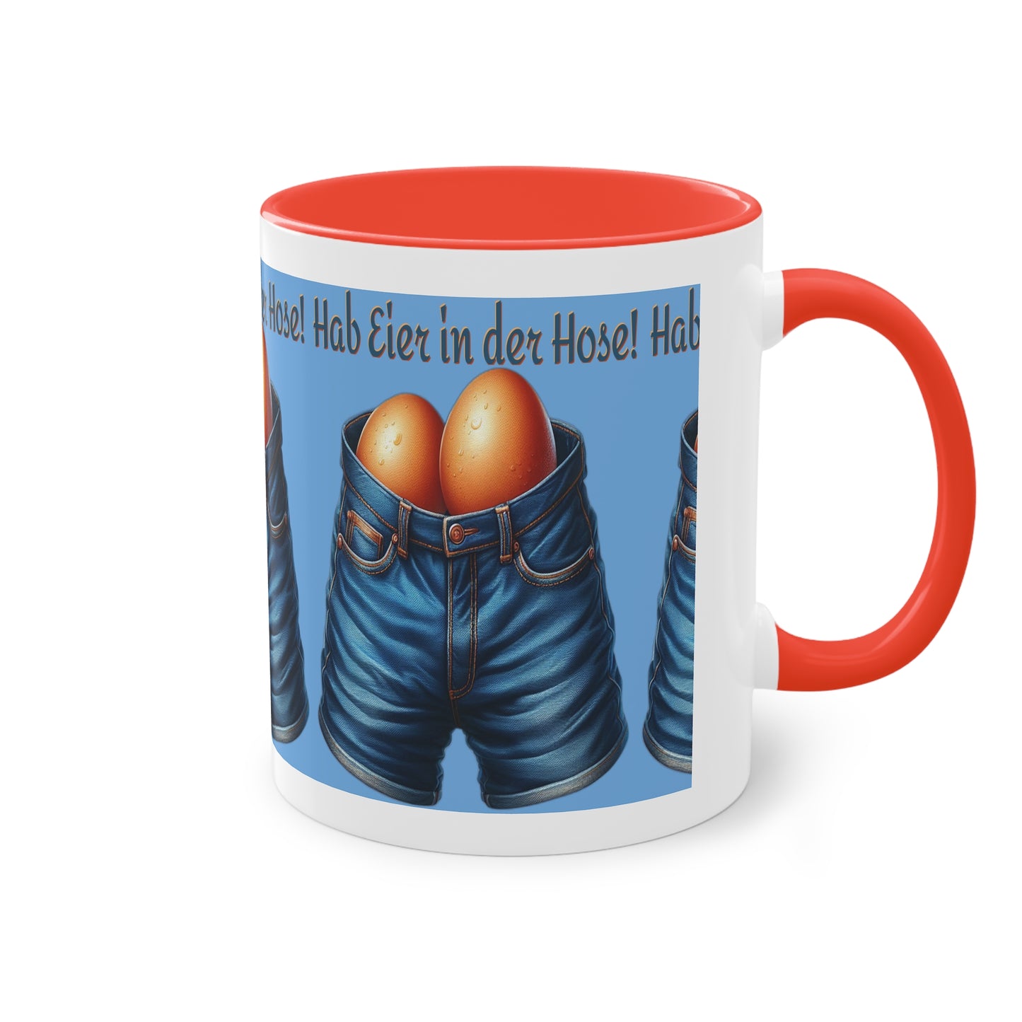 Eier in Hose - Tasse