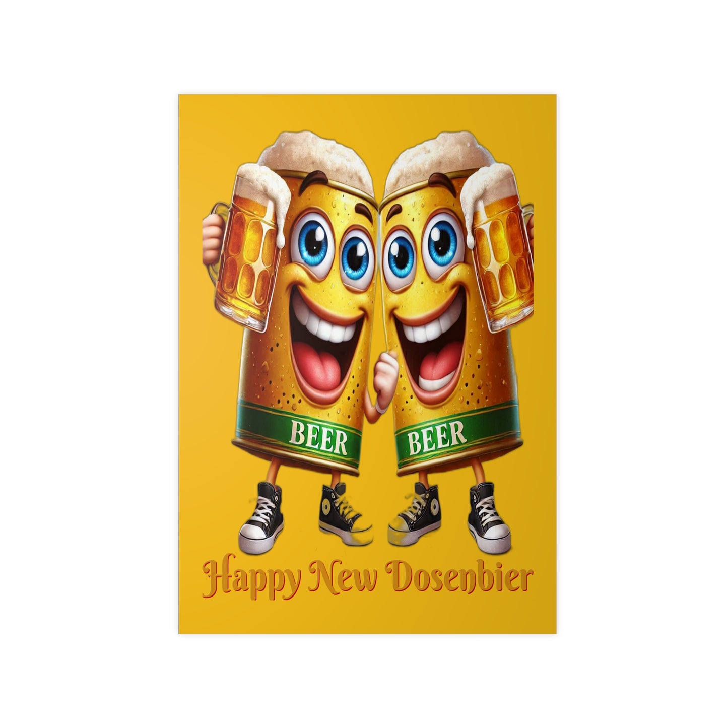 Happy New (Dosen-) Bier - Poster