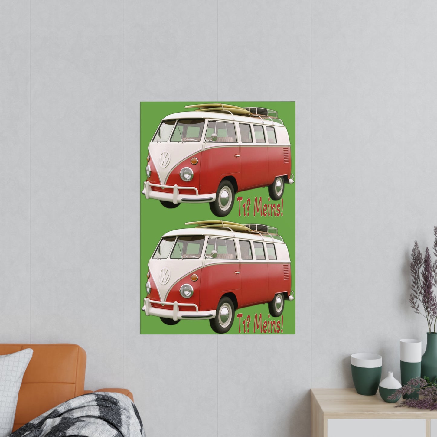 VW Bulli T1 rot - Poster