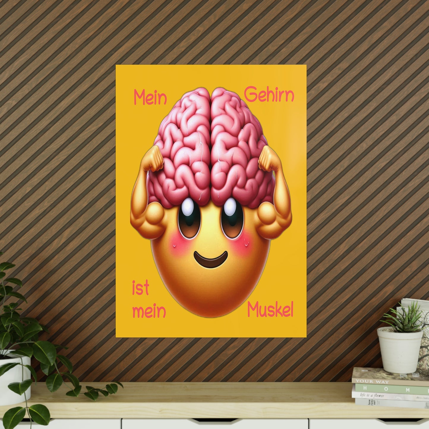 Gehirn = Muskel - Portrait Poster