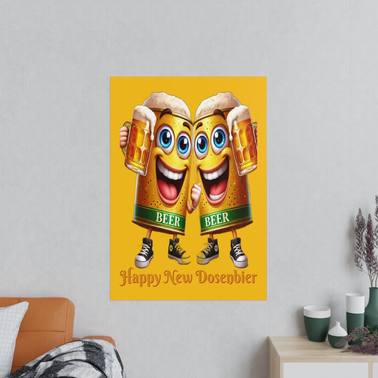 Happy New (Dosen-) Bier - Poster